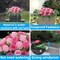Artificial Cemetery Flower Saddle – Pink Rose Headstone Memorial Flowers for Grave & Tombstone Outdoor Decorations